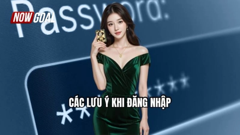 Lưu ý khi người chơi tiến hành đăng nhập NOWGOAL